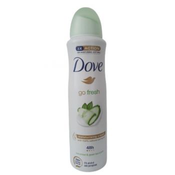 Deodorant Spray Antiperspirant Castravete si Ceai Verde - Dove Go Fresh Cucumber and Green Tea Scent, 150 ml