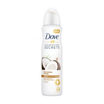 Deodorant Spray Antiperspirant Cocos si Iasomie - Dove Nourishing Secrets Restoring Ritual Coconut & Jasmine Flower Scent, 150 ml