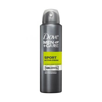 Deodorant Spray Antiperspirant pentru Barbati - Dove Men+Care Sport Active+Fresh, 150 ml la reducere