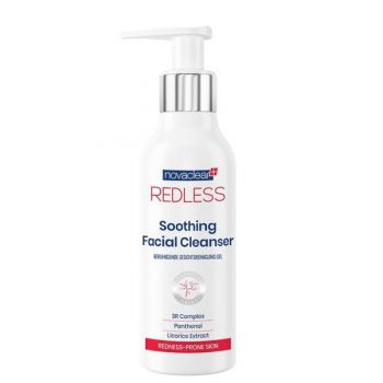 Gel de spalare calmant pentru ten cuperozic sau rozacee, Redless Novaclear, 150 ml ieftin