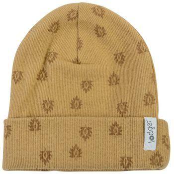 Lodger Beanie Print Rib 0-6 months șapcă pentru copii