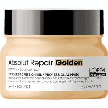 Masca Reparatoare Aurie pentru Par Deteriorat - L'Oreal Professionnel Serie Expert Absolut Repair Golden Professional Mask, 250ml la reducere