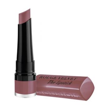 Ruj de buze mat Bourjois Rouge Velvet The Lipstick, 17 From Paris With Mauve, 2.4 g Ruj de buze mat Bourjois Rouge Velvet The Lipstick, 17 From Paris With Mauve, 2.4 g