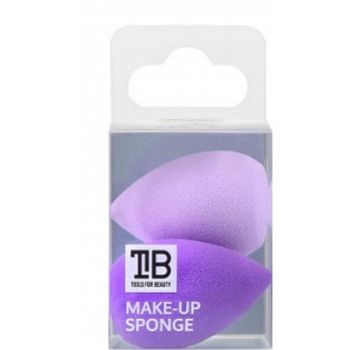 Set 2 Bureti Mini Mov pentru Machiaj - Mimo Makeup Sponge Mini Water Drop Purple Set, 2 buc