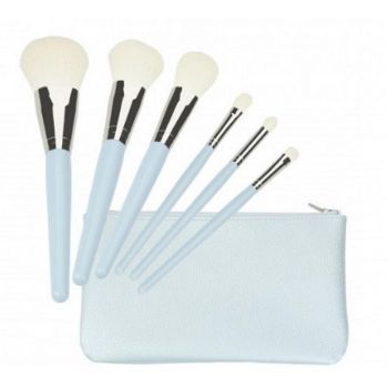 Set 6 Pensule Bleu pentru Machiaj - Mimo Makeup Brush Blue, 6 buc de firma original