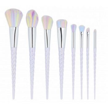 Set 8 Pensule Unicorn Pastel pentru Machiaj - Mimo Makeup Brush Unicorn Pastel, 8 buc la reducere