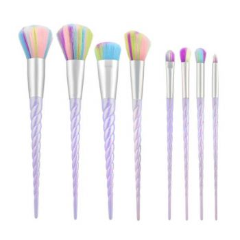 Set 8 Pensule Unicorn pentru Machiaj - Mimo Makeup Brush Unicorn, 8 buc