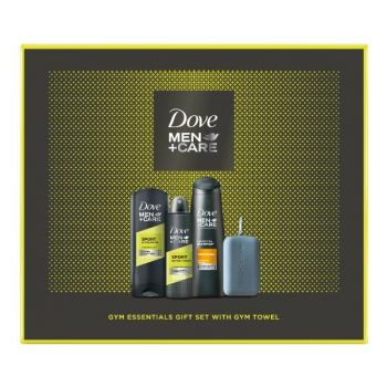 Set Cadou pentru Barbati - Dove Men+Care Gel de Dus 250ml + Deodorant Spray 150ml + Sampon 250ml + Prosop Microfibra Set Cadou pentru Barbati - Dove Men+Care Gel de Dus 250ml + Deodorant Spray 150ml + Sampon 250ml + Prosop Microfibra