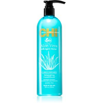 CHI Aloe Vera Detangling balsam pentru restaurare adanca pentru par ondulat si cret