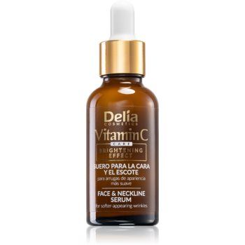 Delia Cosmetics Vitamin C ser stralucire cu vitamina C pentru față și gât