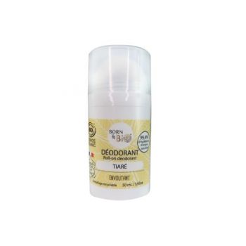 Deodorant Roll-on Bio cu Tiare Monoi - Born to Bio Roll-on Deodorant, 50ml la reducere