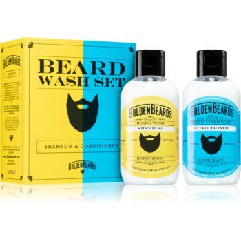 Golden Beards Beard Wash Set șampon și balsam pentru barbă de firma original