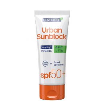 Protectie Solara Inalta cu SPF 50+ pentru Ten Gras, Urban Sunblock, 40 ml