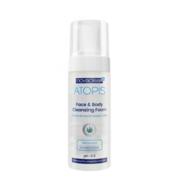 Spuma de curatare Novaclear Atopis pentru piele sensibila si atopica, 150 ml