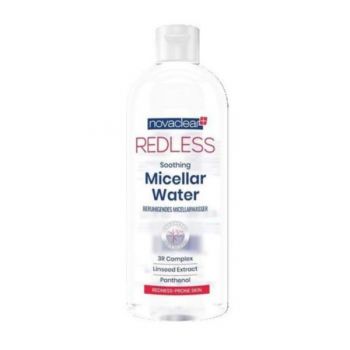 Apa micelara anti-roseata Redless Novaclear, 400ml