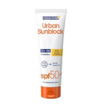 Crema protectie solara Urban Sunblock SPF 50 NovaClear, 125ml