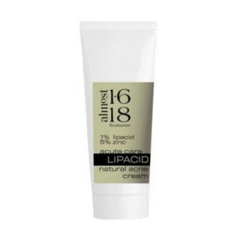 Crema tratament local pentru cosuri, Almost 1.618, 1% Lipacid si 5% Zinc Natural Acne Cream, 15ml