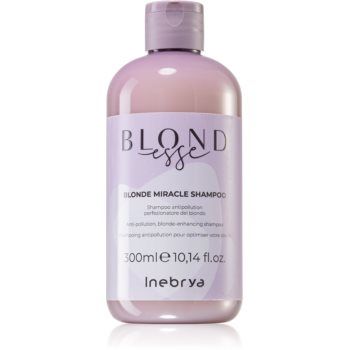 Inebrya BLONDesse Blonde Miracle Shampoo șampon detoxifiant pentru curățare pentru par blond