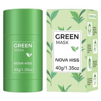 Masca Stick pentru Ten cu Ceai Verde si Argila, Anti-acnee, impotriva Excesului de Sebum, Anti-inflamator, Anti-pori dilatati, NOVA KISS la reducere