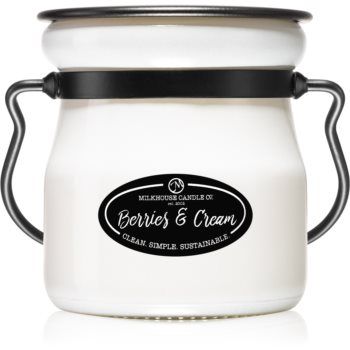 Milkhouse Candle Co. Creamery Berries & Cream lumânare parfumată Cream Jar