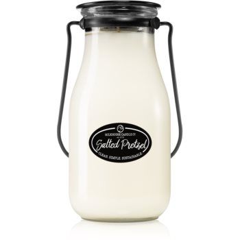 Milkhouse Candle Co. Creamery Salted Pretzel lumânare parfumată Milkbottle