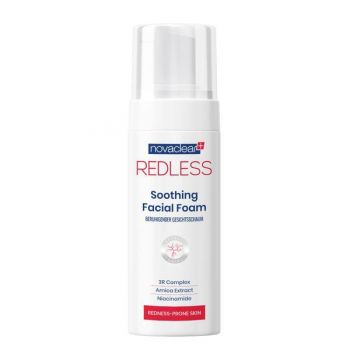 Spuma de curatare calmanta pentru fata, Redless Novaclear, 100ml