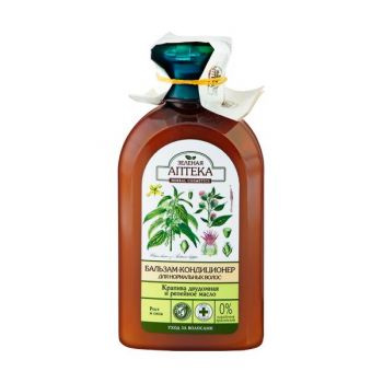 Balsam pentru Par Normal cu Extract de Urzica si Ulei de Brusture Zelenaya Apteka, 300ml