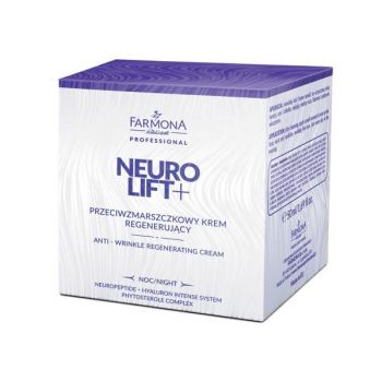 Crema Antirid Regeneranta de Noapte - Farmona Neuro Lift+ Night Anti-Wrinkle Regenerating Cream, 50ml
