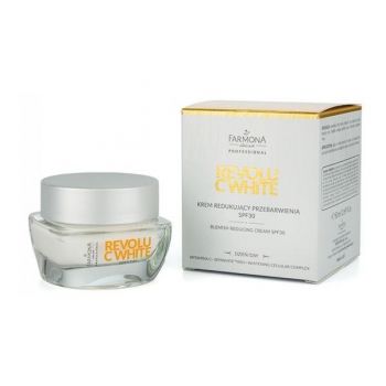 Crema de Zi pentru Reducerea Petelor SPF 30 - Farmona Revolu C-White Blemish Reducing Cream, 50ml Crema de Zi pentru Reducerea Petelor SPF 30 - Farmona Revolu C-White Blemish Reducing Cream, 50ml
