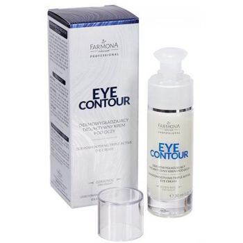 Crema pentru Ochi cu Tripla Actiune si Efect de Netezire- Farmona Eye Contour Dermosmoothing Triple Active Eye Cream, 30 ml
