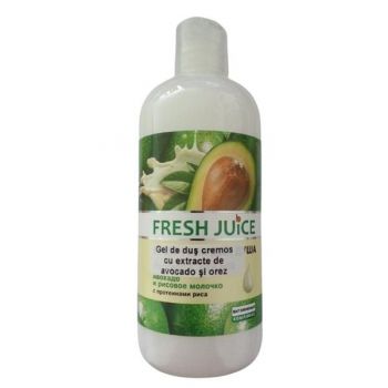 Gel de Dus Cremos cu Extracte de Avocado si Orez Fresh Juice, 500ml