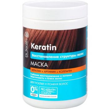 Masca Restructuranta Nutritiva cu Cheratina, Arginina si Colagen Dr. Sante, 1000ml