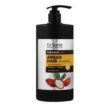 Sampon Hidratant cu Ulei de Argan si Cheratina pentru Par Deteriorat Dr. Sante, 1000ml