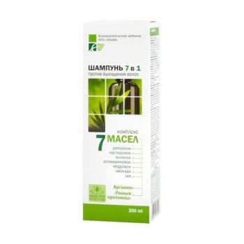 Sampon impotriva Caderii Parului cu 7 Uleiuri, Arginina si Proteine Elfa Pharm, 200ml