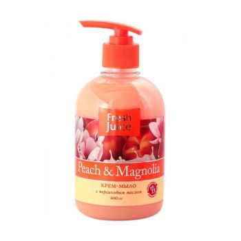 Sapun Lichid Cremos cu Ulei de Piersica si Extract de Magnolie Fresh Juice, 460ml ieftin