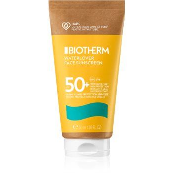 Biotherm Waterlover Face Sunscreen crema  de fata de protecție anti-îmbătrânire pentru pielea cu intoleranță SPF 50+