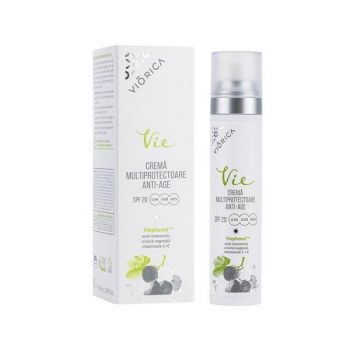 Crema Multiprotectoare Anti-Age SPF20, Viorica Vie, 50 ml