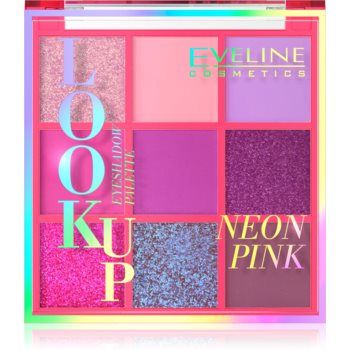 Eveline Cosmetics Look Up Neon Pink paletă cu farduri de ochi