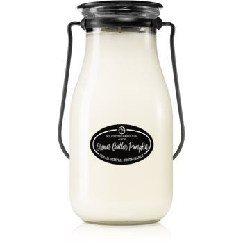 Milkhouse Candle Co. Creamery Brown Butter Pumpkin lumânare parfumată Milkbottle ieftin