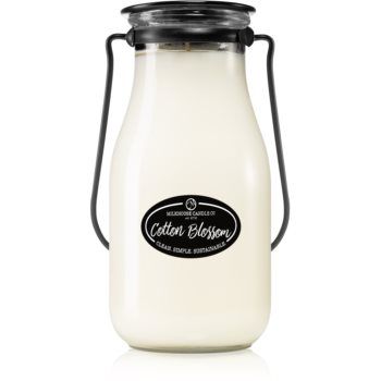 Milkhouse Candle Co. Creamery Cotton Blossom lumânare parfumată Milkbottle