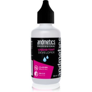 andmetics Professional Tint Developer Liquid emulsie activa pentru colorarea spencenelor si a genelor