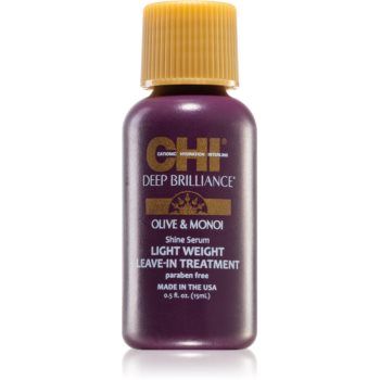 CHI Brilliance Shine Serum Lightweight Leave-in Ttreatment ser cu textura fina pentru un par stralucitor si catifelat de firma original