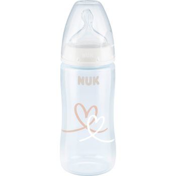 NUK First Choice + 300 ml biberon pentru sugari cu controlul temperaturii