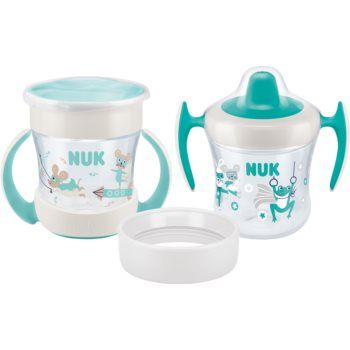 NUK Mini Cups Set Mint/Turquoise ceasca 3 in 1