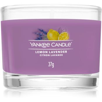 Yankee Candle Lemon Lavender lumânare votiv glass