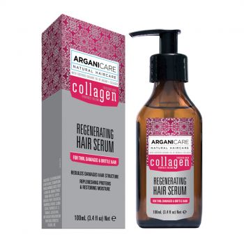 Arganicare - Serum regenerare cu colagen pentru par deteriorat 100ml