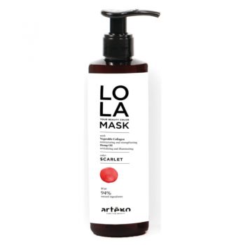 Artego Lola - Masca nuantatoare Scarlet (rosu/mahon) cu 94% ingrediente naturale 200ml de firma originala