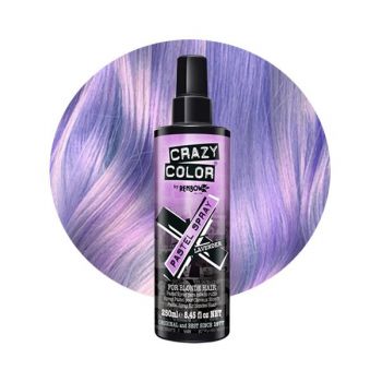 Crazy Color - Spray colorant pentru par blond decolorat Pastel Lavander 250 ml