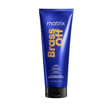 Matrix Brass Off - Masca neutralizare ton aramiu sau orange pentru par vopsit 200ml ieftina