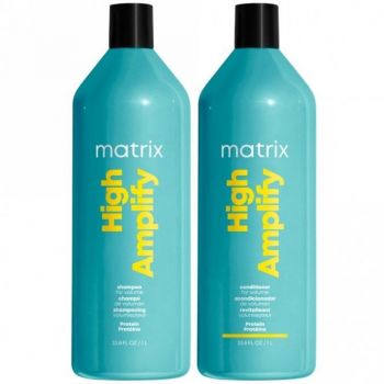 Matrix High Amplify - Pachet pentru par fara volum Sampon 1L + Balsam 1L
